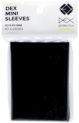 Dex Protection Mini-Size Sleeves - Black - 60ct